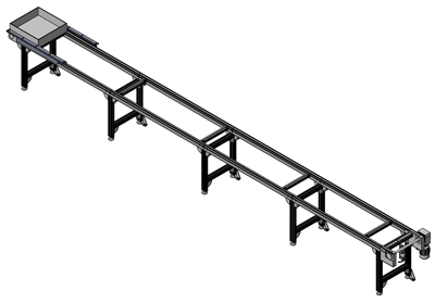 conveyor for transferring pallets