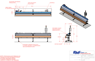 Extrusion Take Away with catch tray